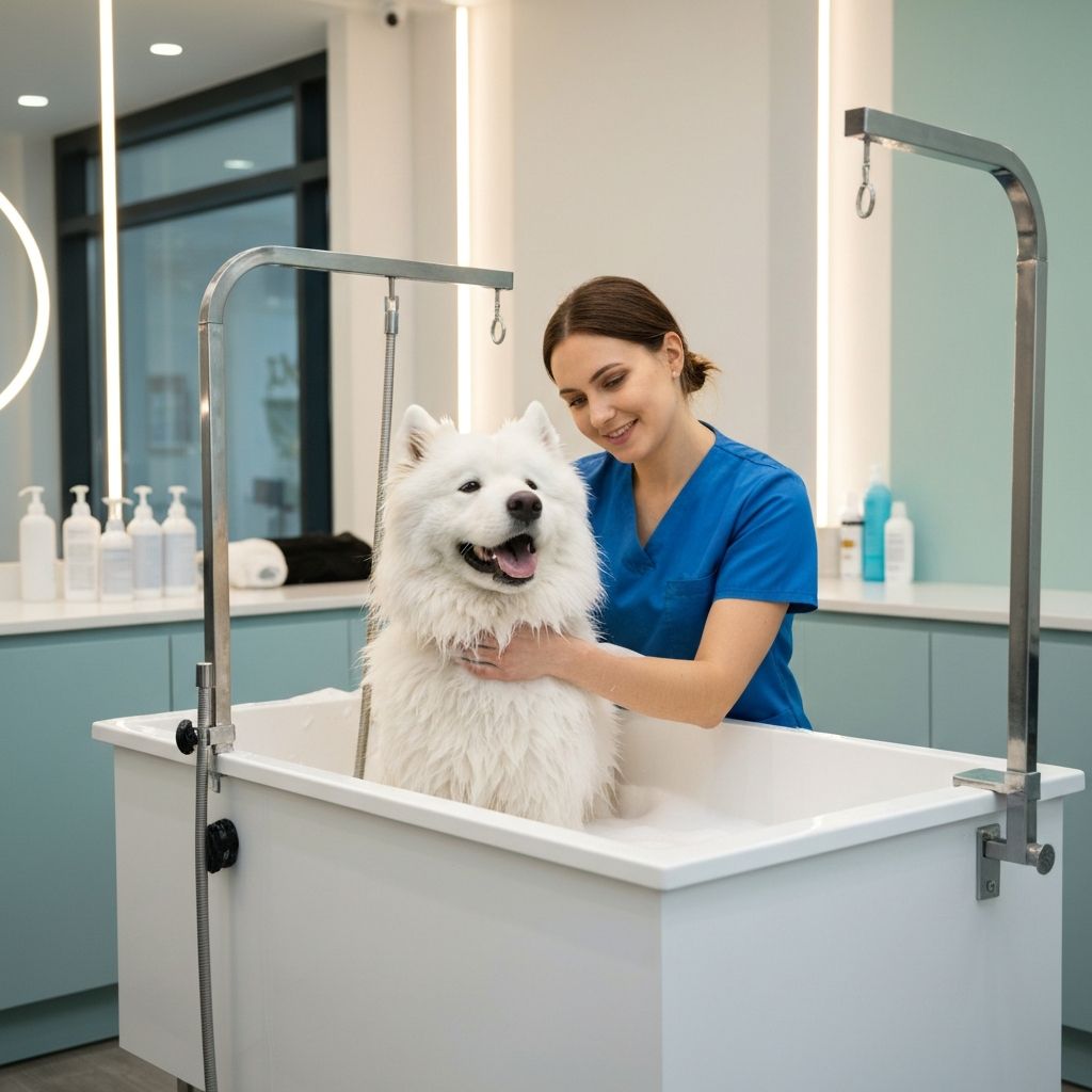 Professional dog grooming at Carlson Canine Camp in Freeport IL